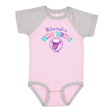 Wilmington Blue Rocks Infant Pink/Heather Vintage Bodysuit
