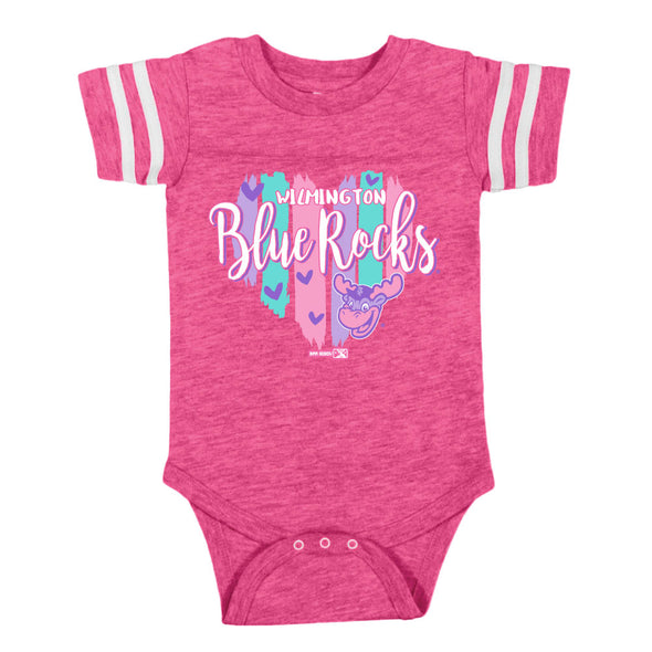 Wilmington Blue Rocks Infant Vintage Hot Pink Sporty Bodysuit